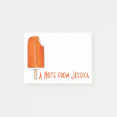 Gepersonaliseerd Oranje Creamsikel Populatie Post Post-it® Notes (Voorkant)