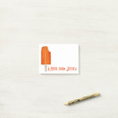 Gepersonaliseerd Oranje Creamsikel Populatie Post  Post-it® Notes (Op bureau)