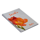 Gepersonaliseerd Oranje Notitieboek (Rechterzijde)