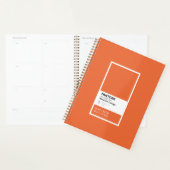 Gepersonaliseerd Oranje Notitieboek | Aangepaste n (Display)