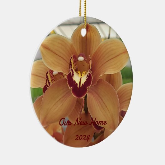 Gepersonaliseerd Orchidee Ornament (Rechts)