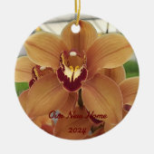 Gepersonaliseerd Orchidee Ornament (Voorkant)