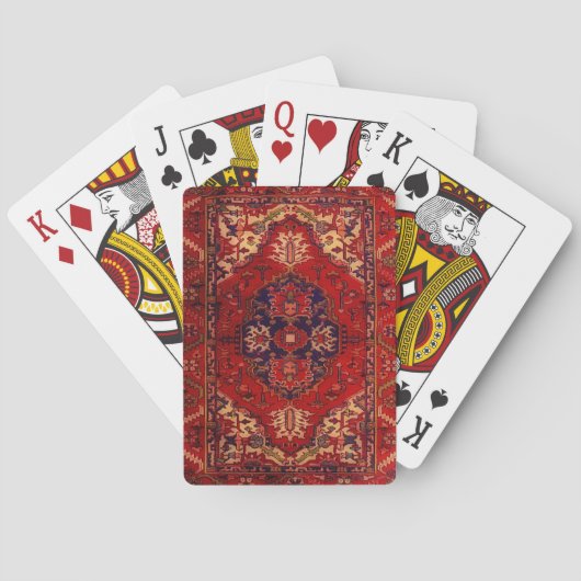 Gepersonaliseerd Oriental Rug ontwerp Pokerkaarten (Achterkant)