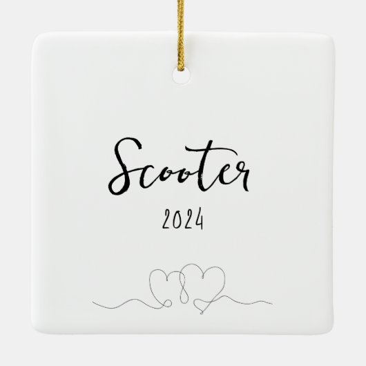 Gepersonaliseerd Ornament (Achterkant)