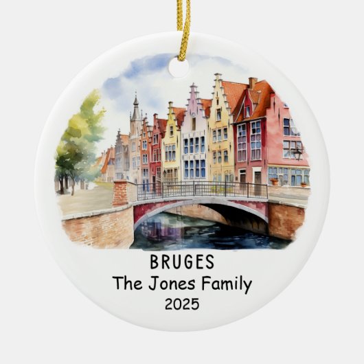 Gepersonaliseerd Ornament Brugge, België (Voorkant)