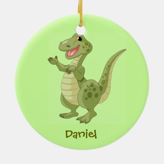 Gepersonaliseerd Ornament Dinosaur (Achterkant)