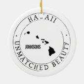 Gepersonaliseerd Ornament Hawaii (Achterkant)