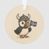 Gepersonaliseerd ornament - IJslandse papegaaiduik (achterkant)
