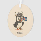 Gepersonaliseerd ornament - IJslandse papegaaiduik (voorkant)
