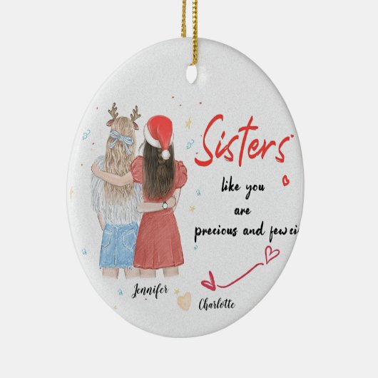 Gepersonaliseerd Ornament Kerstdecoratie Bestie (Rechts)