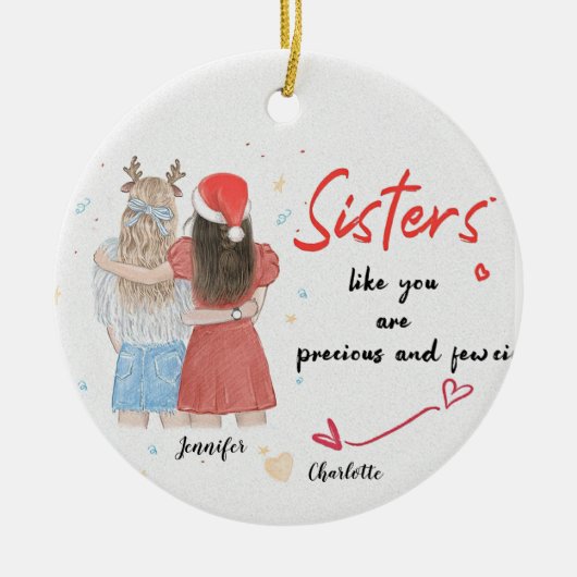 Gepersonaliseerd Ornament Kerstdecoratie Bestie (Voorkant)