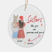 Gepersonaliseerd Ornament Kerstdecoratie Bestie (Links)