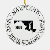Gepersonaliseerd Ornament Maryland (Voorkant)