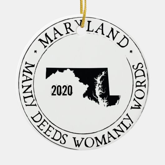 Gepersonaliseerd Ornament Maryland (Voorkant)