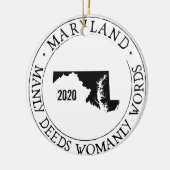Gepersonaliseerd Ornament Maryland (Links)