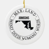 Gepersonaliseerd Ornament Maryland (Achterkant)
