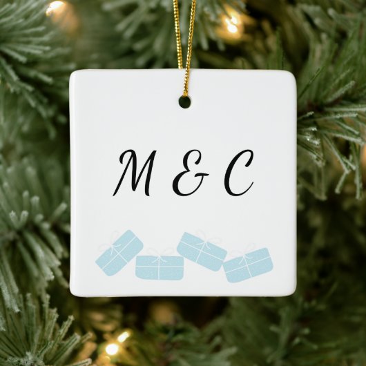Gepersonaliseerd Ornament met Schattigee cadeauill (Boom)