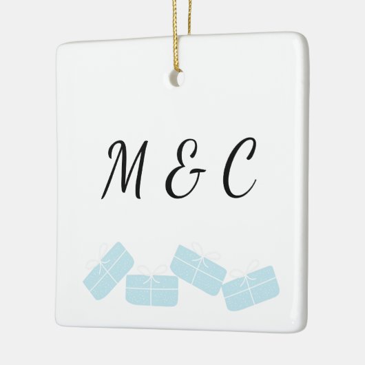 Gepersonaliseerd Ornament met Schattigee cadeauill (Links)