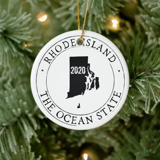 Gepersonaliseerd Ornament op Rhode Island (Boom)
