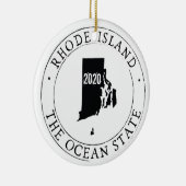 Gepersonaliseerd Ornament op Rhode Island (Rechts)