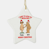 Gepersonaliseerd Ornament Oud paar Ik wil groeien (Rechts)