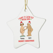 Gepersonaliseerd Ornament Oud paar Ik wil groeien (Links)