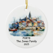 Gepersonaliseerd Ornament Porto, Portugal (Voorkant)