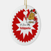 Gepersonaliseerd Ornament Schipperke Keepomwille (Rechts)