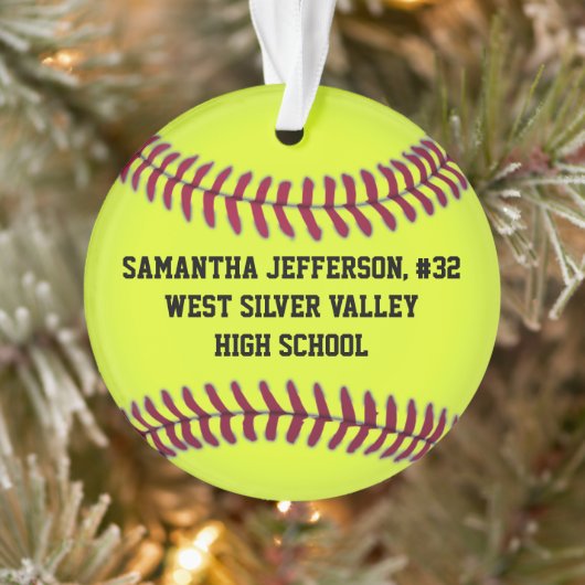 Gepersonaliseerd Ornament Softball-sport (Boom)