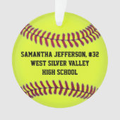 Gepersonaliseerd Ornament Softball-sport (voorkant)