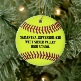 Gepersonaliseerd Ornament Softball-sport