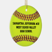 Gepersonaliseerd Ornament Softball-sport (Rechts)