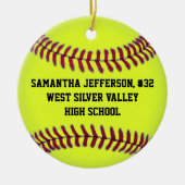 Gepersonaliseerd Ornament Softball-sport (Voorkant)