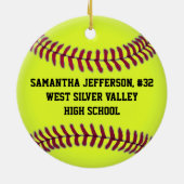 Gepersonaliseerd Ornament Softball-sport (Achterkant)