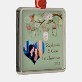 Gepersonaliseerd Ornament Spring Floral Mason (Rechts)