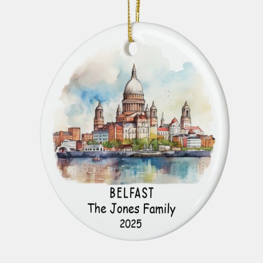Gepersonaliseerd Ornament van Belfast, Ierland (Links)
