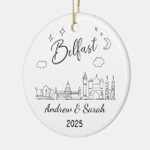 Gepersonaliseerd Ornament van Belfast, Noord-Ierla (Links)