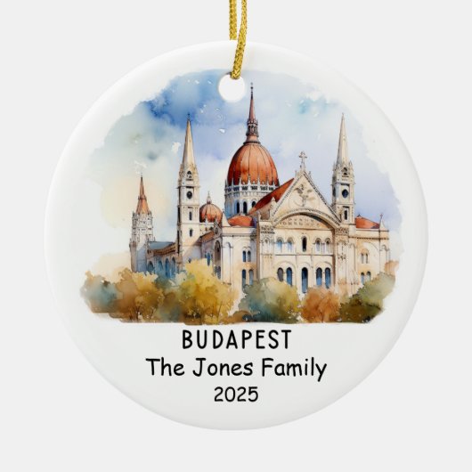 Gepersonaliseerd Ornament van Boedapest, Hongarije (Voorkant)