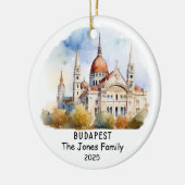 Gepersonaliseerd Ornament van Boedapest, Hongarije (Links)