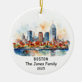 Gepersonaliseerd Ornament van Boston, Massachusett (Voorkant)