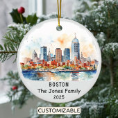 Gepersonaliseerd Ornament van Boston, Massachusett
