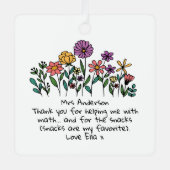 Gepersonaliseerd Ornament van de leerkracht · Grap (Voorkant)