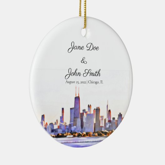 Gepersonaliseerd Ornament van de Veldlijn van Chic (Rechts)