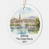 Gepersonaliseerd Ornament van Genève, Zwitserland (Links)