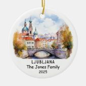 Gepersonaliseerd Ornament van Ljubljana, Slovenië (Voorkant)