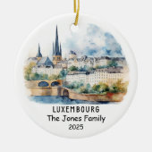 Gepersonaliseerd Ornament van Luxemburg, Europa (Voorkant)