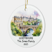 Gepersonaliseerd Ornament van Luxemburg, Europa (Links)