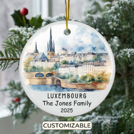 Gepersonaliseerd Ornament van Luxemburg, Europa