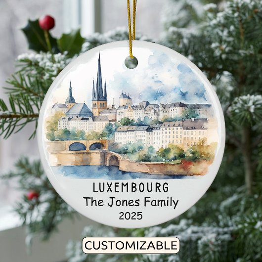 Gepersonaliseerd Ornament van Luxemburg, Europa
