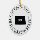 Gepersonaliseerd Ornament van North Dakota (Rechts)